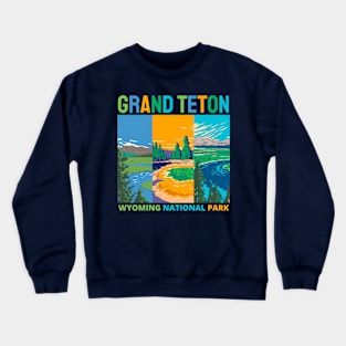 Grand Teton National Park Wyoming Crewneck Sweatshirt